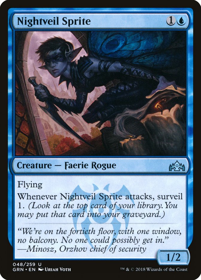 Nightveil Sprite [Guilds of Ravnica] | The CG Realm