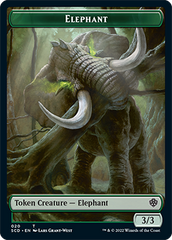 Elephant // Thopter Double-Sided Token [Starter Commander Decks] | The CG Realm