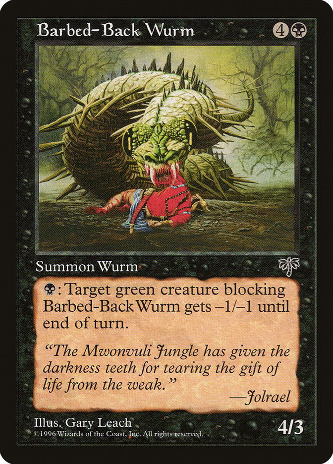 Barbed-Back Wurm [Mirage] | The CG Realm