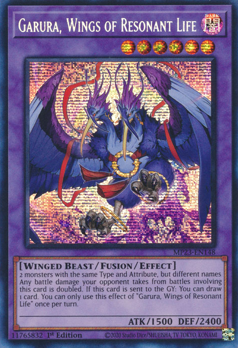 Garura, Wings of Resonant Life [MP23-EN148] Prismatic Secret Rare | The CG Realm