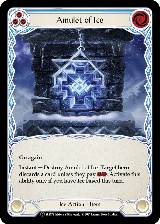 Amulet of Ice [U-ELE172] (Tales of Aria Unlimited)  Unlimited Rainbow Foil | The CG Realm