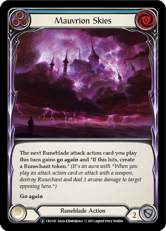 Mauvrion Skies (Blue) [U-CRU147] (Crucible of War Unlimited)  Unlimited Normal | The CG Realm