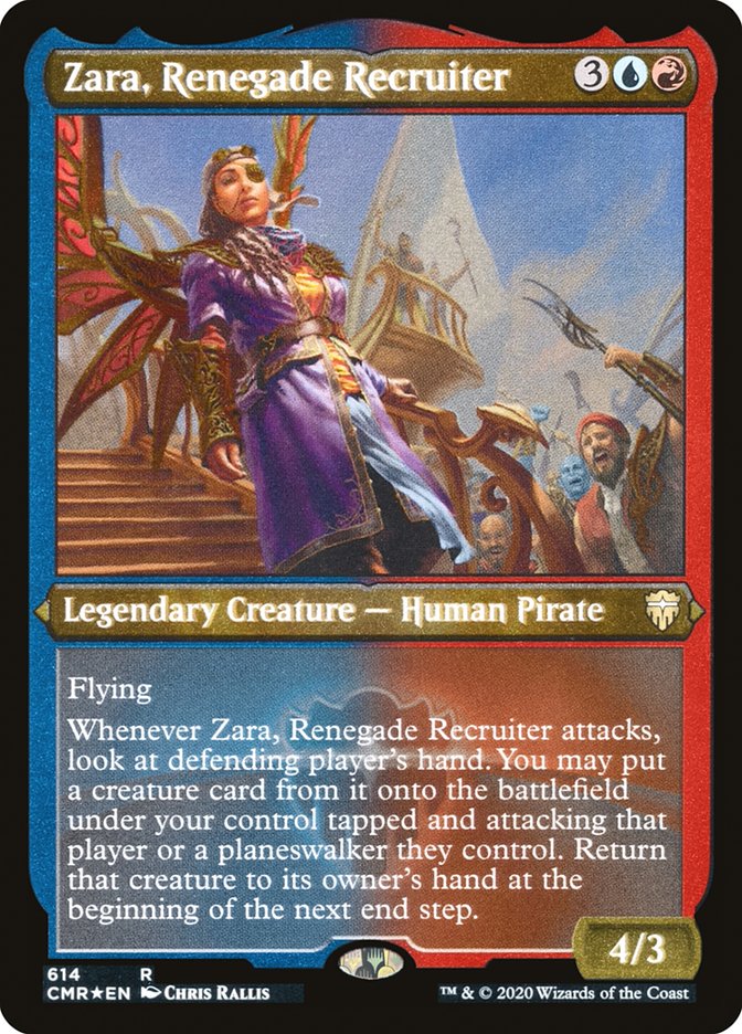 Zara, Renegade Recruiter (Etched) [Commander Legends] | The CG Realm