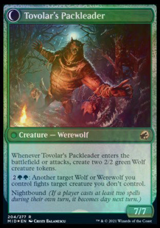 Tovolar's Huntmaster (PRE-204) - Innistrad: Midnight Hunt Promos: (Double Faced Transform) Foil