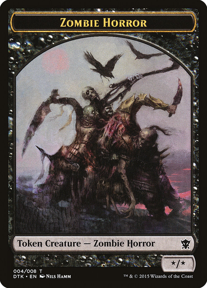 Zombie Horror Token [Dragons of Tarkir Tokens] | The CG Realm