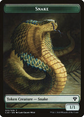 Beast (010) // Snake Double-Sided Token [Commander 2020 Tokens] | The CG Realm