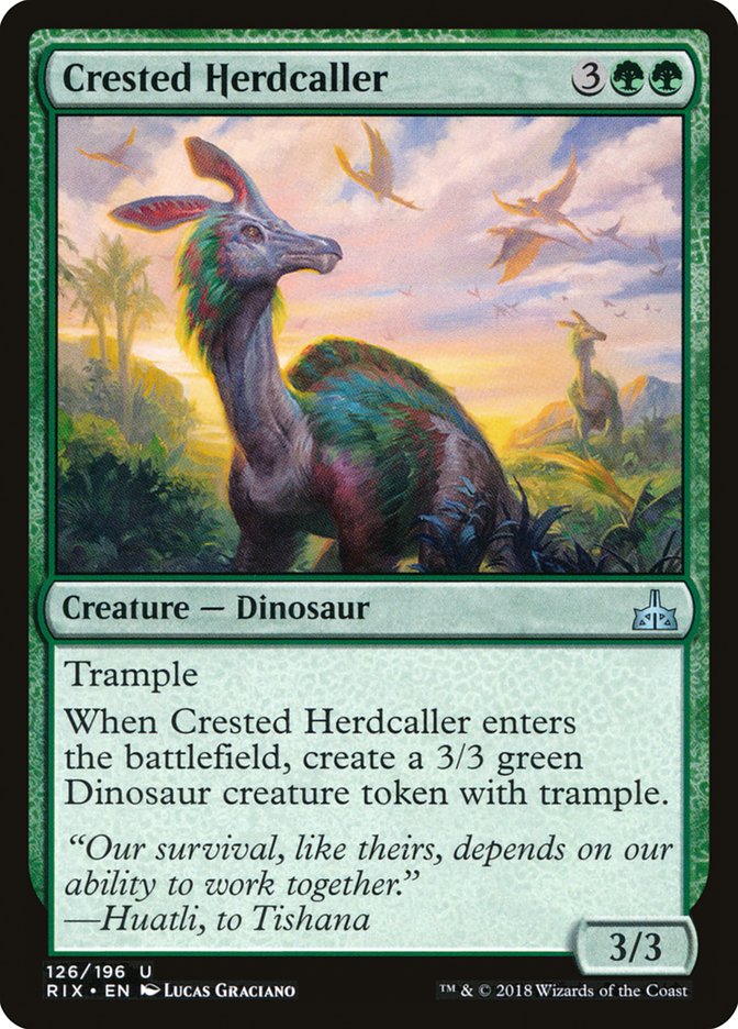 Crested Herdcaller [Rivals of Ixalan] | The CG Realm