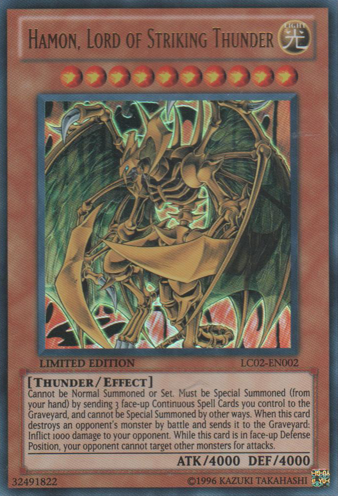 Hamon, Lord of Striking Thunder [LC02-EN002] Ultra Rare | The CG Realm