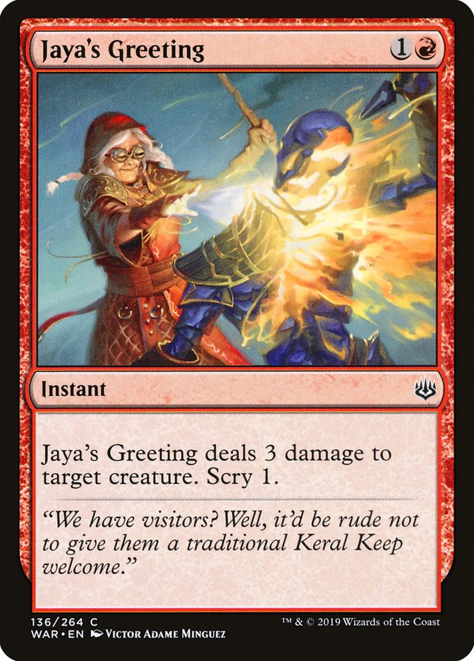 Jaya's Greeting [War of the Spark] | The CG Realm