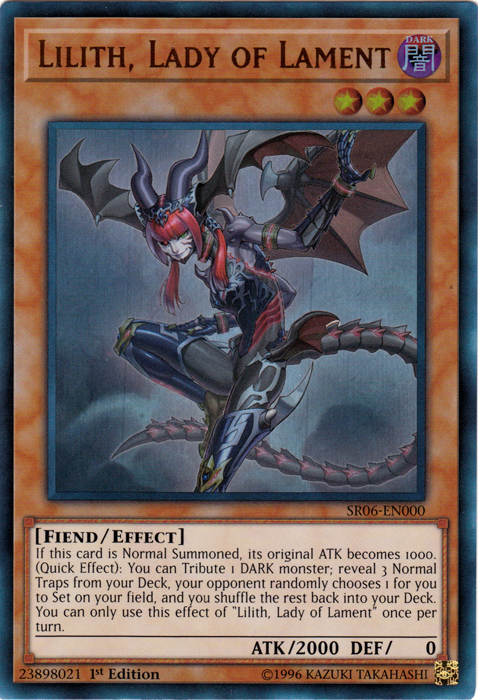 Lilith, Lady of Lament [SR06-EN000] Ultra Rare | The CG Realm