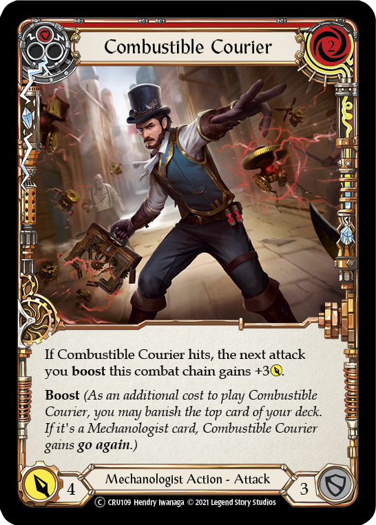 Combustible Courier (Red) [U-CRU109] (Crucible of War Unlimited)  Unlimited Normal | The CG Realm