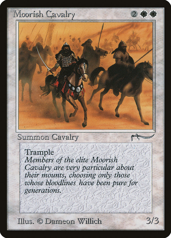 Moorish Cavalry (Dark Mana Cost) [Arabian Nights] | The CG Realm