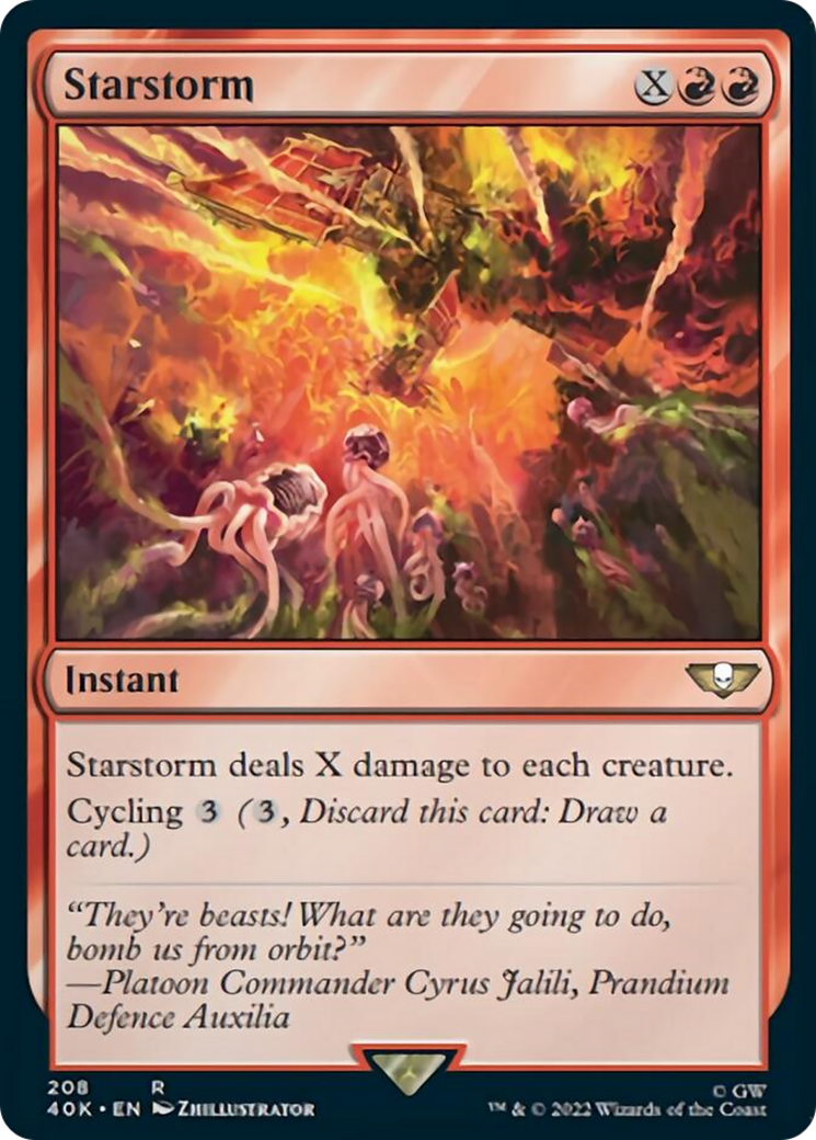 Starstorm (Surge Foil) [Warhammer 40,000] | The CG Realm