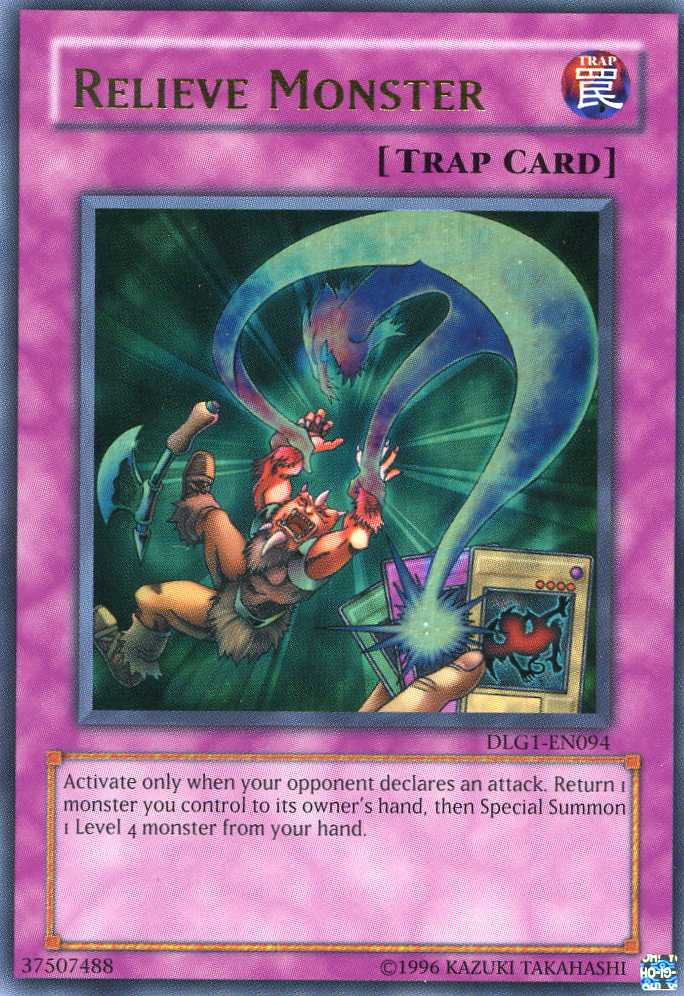 Relieve Monster [DLG1-EN094] Ultra Rare | The CG Realm