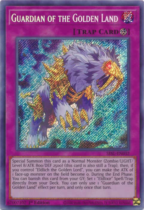 Guardian of the Golden Land [SESL-EN032] Secret Rare | The CG Realm