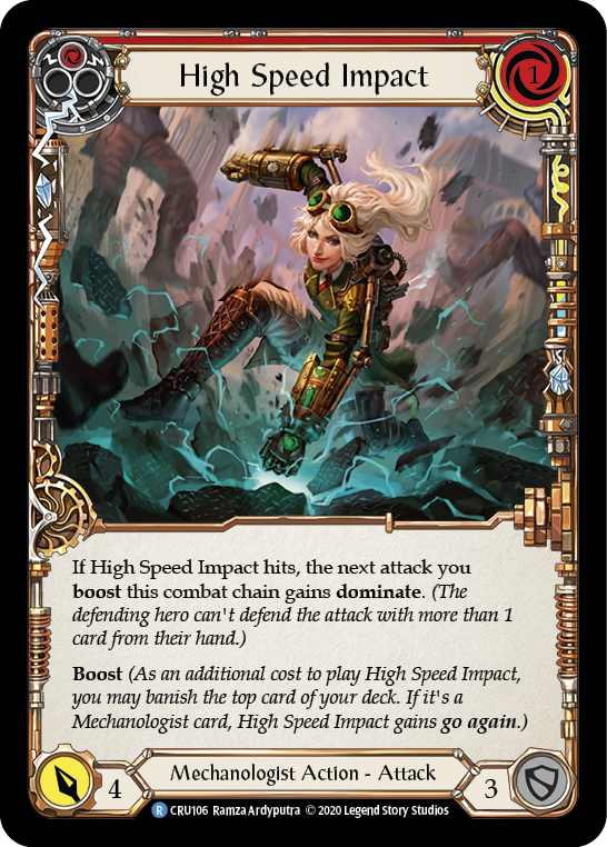 High Speed Impact (Red) [CRU106] (Crucible of War)  1st Edition Normal | The CG Realm