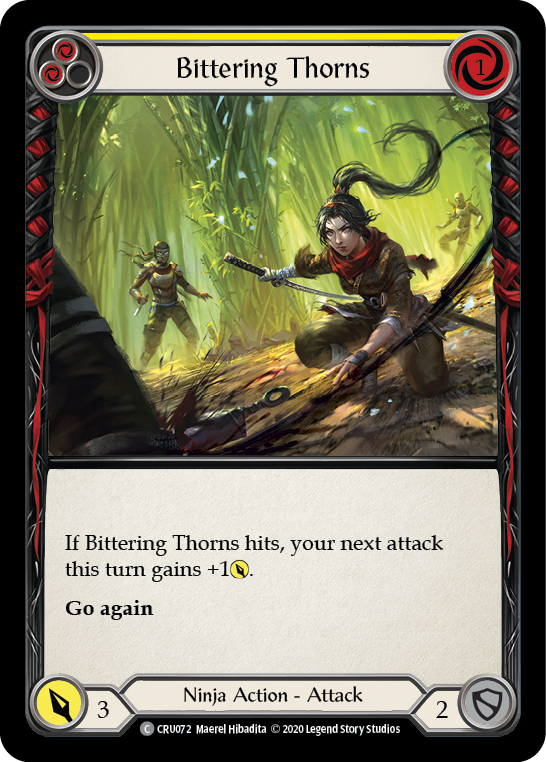 Bittering Thorns [CRU072] (Crucible of War)  1st Edition Rainbow Foil | The CG Realm