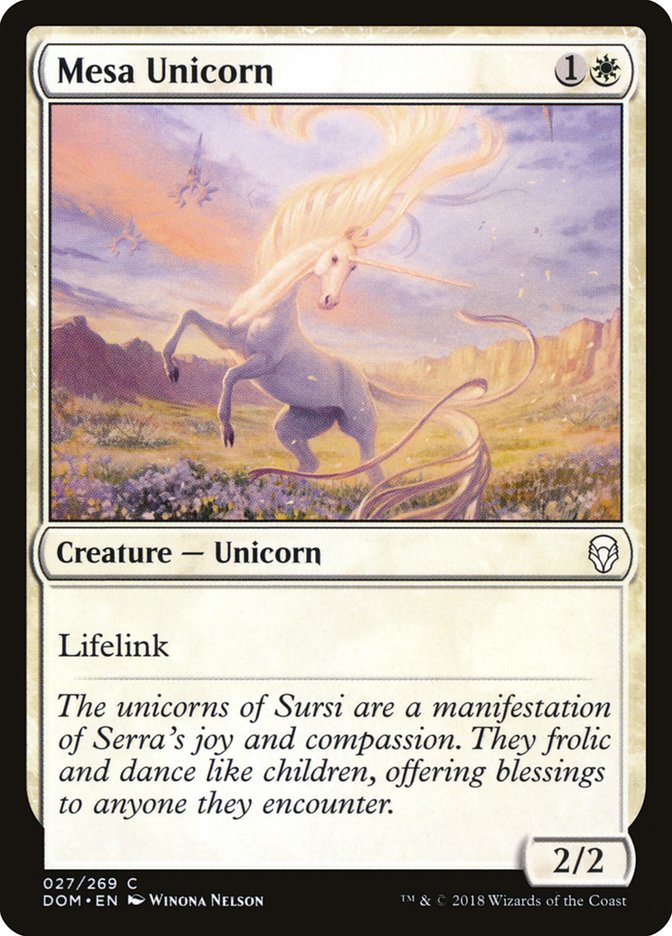Mesa Unicorn [Dominaria] | The CG Realm