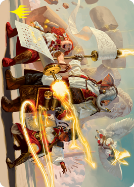 Lorehold Command Art Card (Gold-Stamped Signature) [Strixhaven: School of Mages Art Series] | The CG Realm