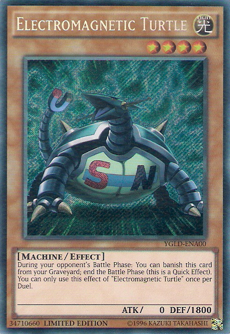 Electromagnetic Turtle [YGLD-ENA00] Secret Rare | The CG Realm