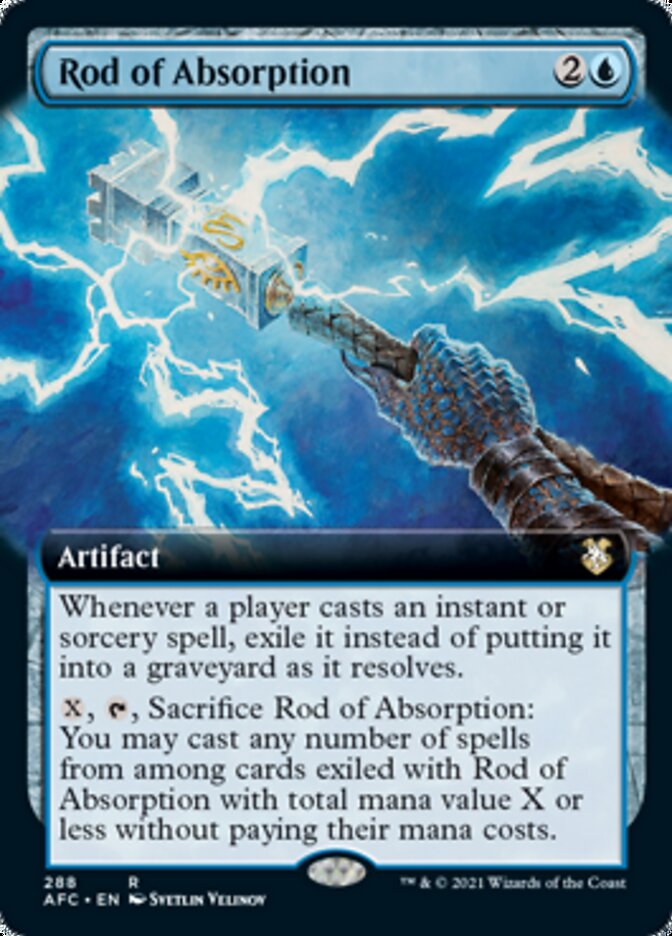 Rod of Absorption (Extended Art) [Dungeons & Dragons: Adventures in the Forgotten Realms Commander] | The CG Realm