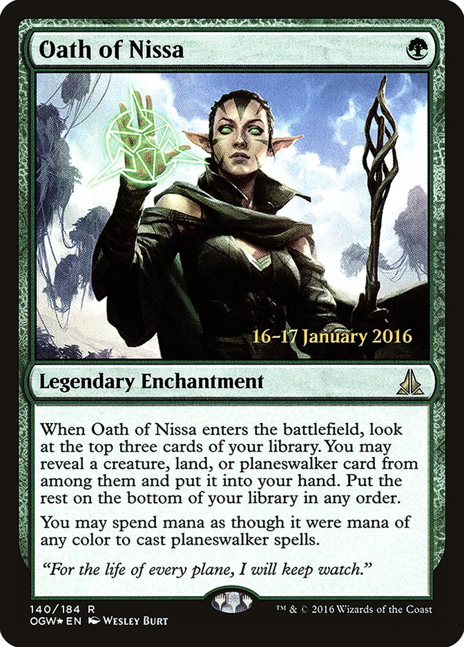 Oath of Nissa [Oath of the Gatewatch Prerelease Promos] | The CG Realm