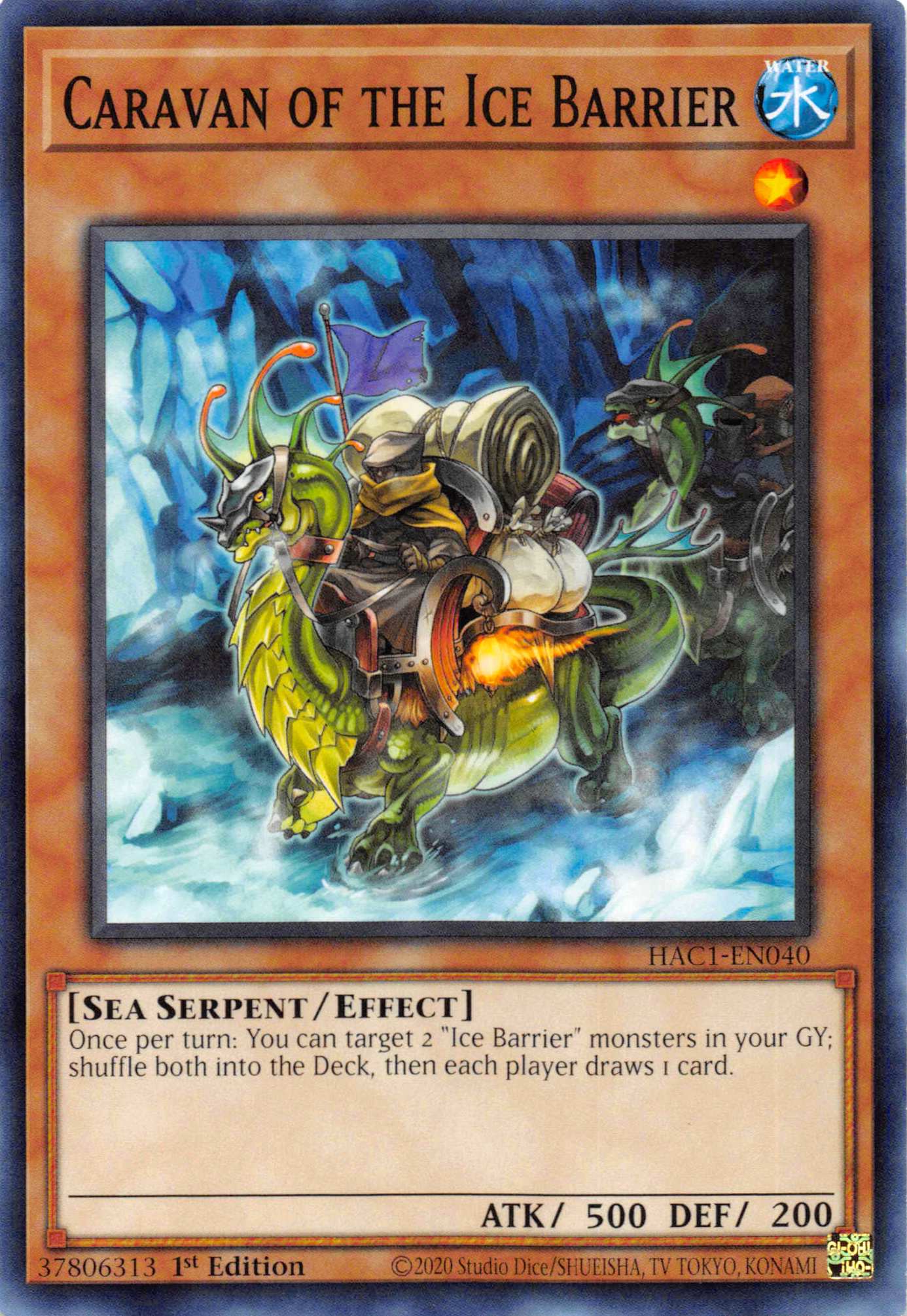 Caravan of the Ice Barrier (Duel Terminal) [HAC1-EN040] Parallel Rare | The CG Realm