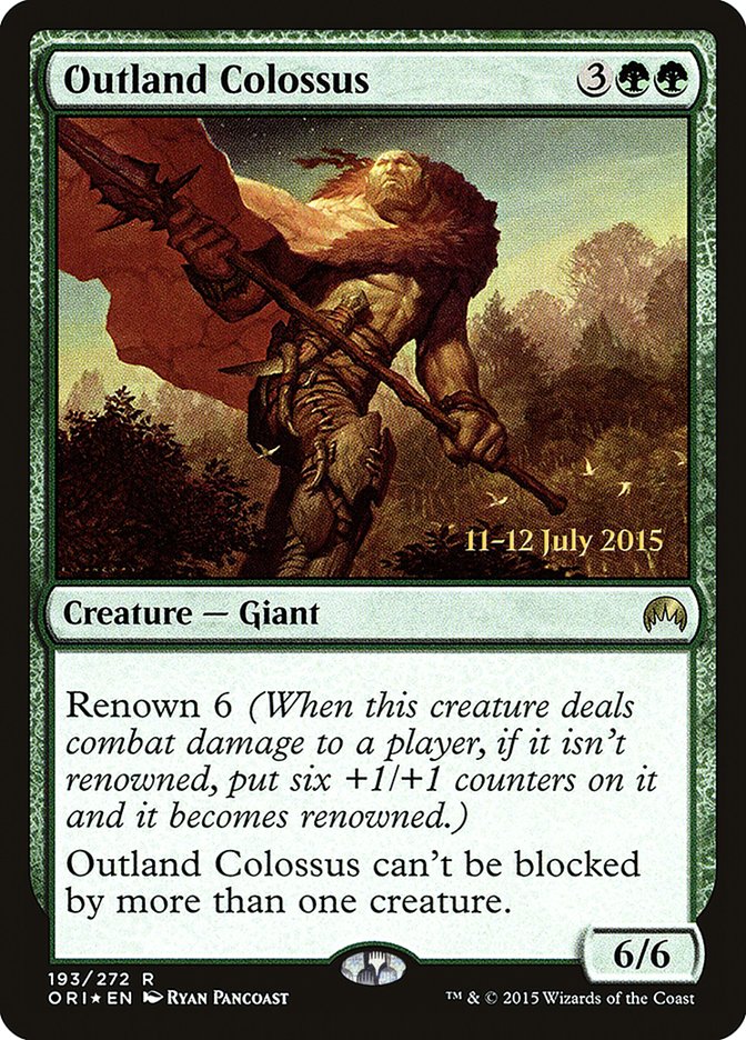 Outland Colossus [Magic Origins Prerelease Promos] | The CG Realm