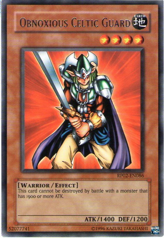 Obnoxious Celtic Guard [RP02-EN086] Rare | The CG Realm