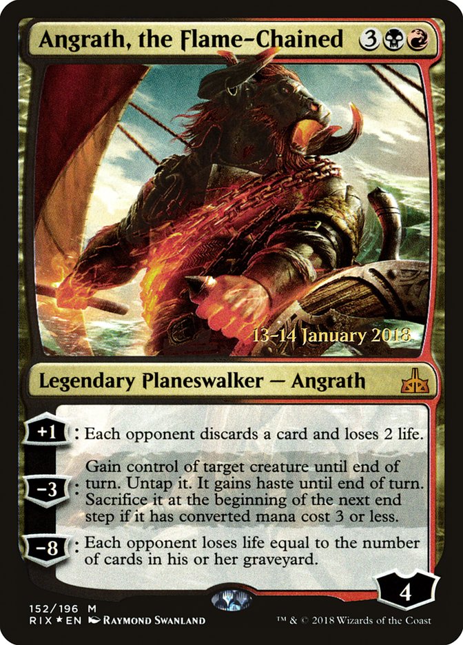 Angrath, the Flame-Chained [Rivals of Ixalan Prerelease Promos] | The CG Realm