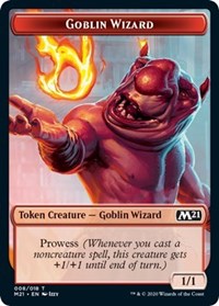 Goblin Wizard // Knight Double-Sided Token [Core Set 2021 Tokens] | The CG Realm