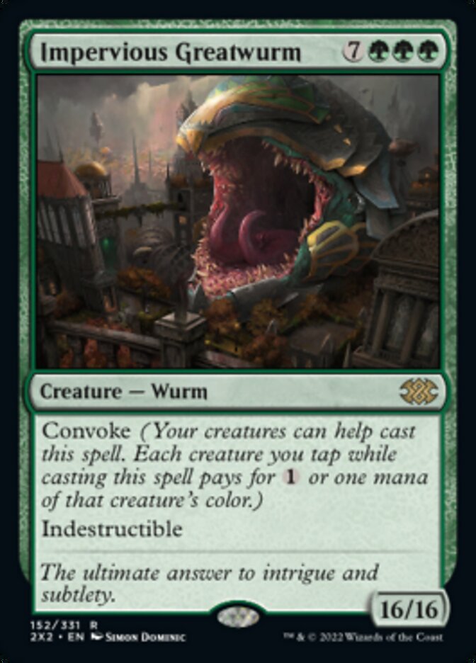Impervious Greatwurm [Double Masters 2022] | The CG Realm