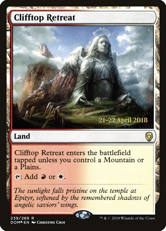Clifftop Retreat [Dominaria Prerelease Promos] | The CG Realm