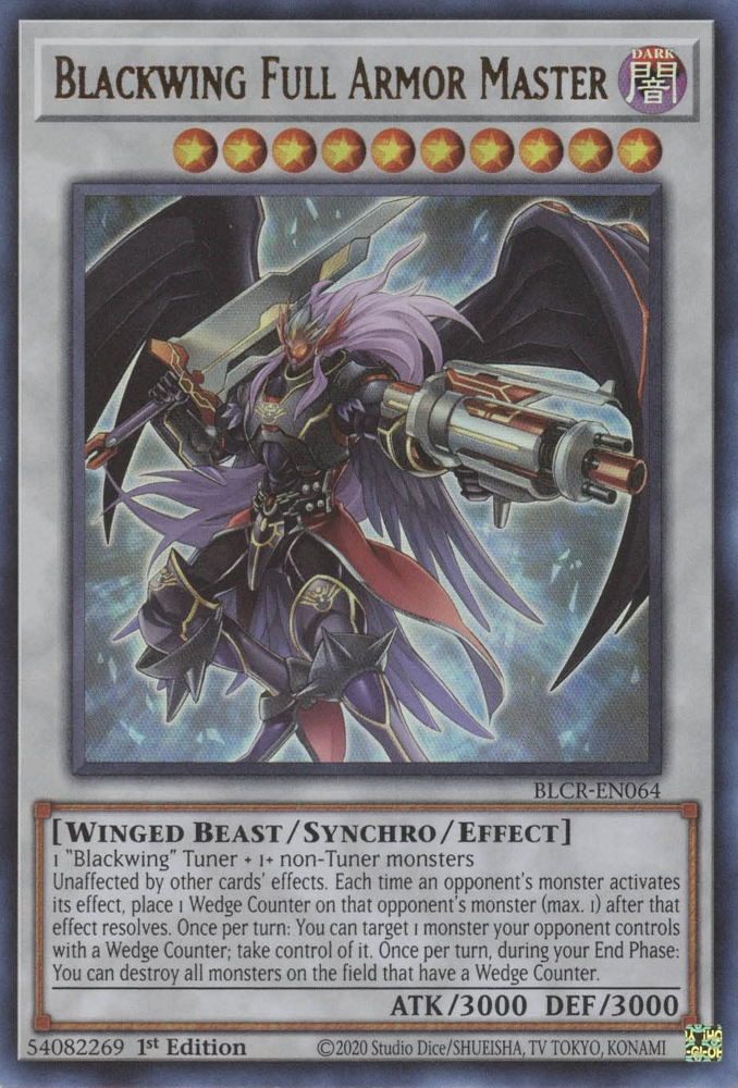 Blackwing Full Armor Master [BLCR-EN064] Ultra Rare | The CG Realm