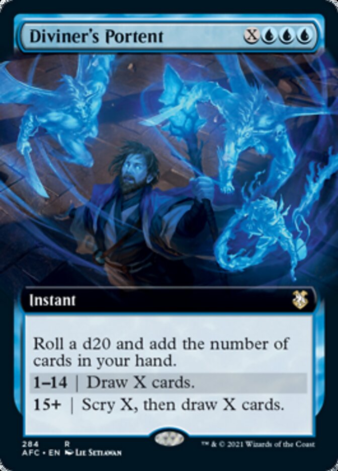 Diviner's Portent (Extended Art) [Dungeons & Dragons: Adventures in the Forgotten Realms Commander] | The CG Realm