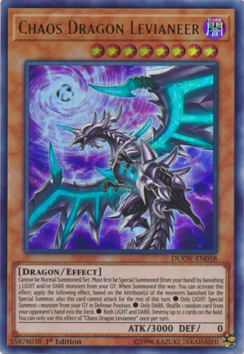 Chaos Dragon Levianeer [DUOV-EN058] Ultra Rare | The CG Realm