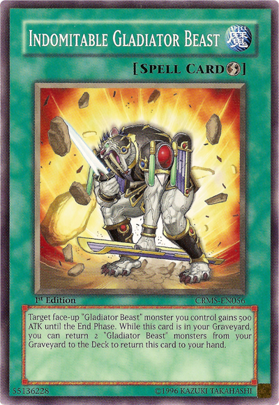 Indomitable Gladiator Beast [CRMS-EN056] Common | The CG Realm