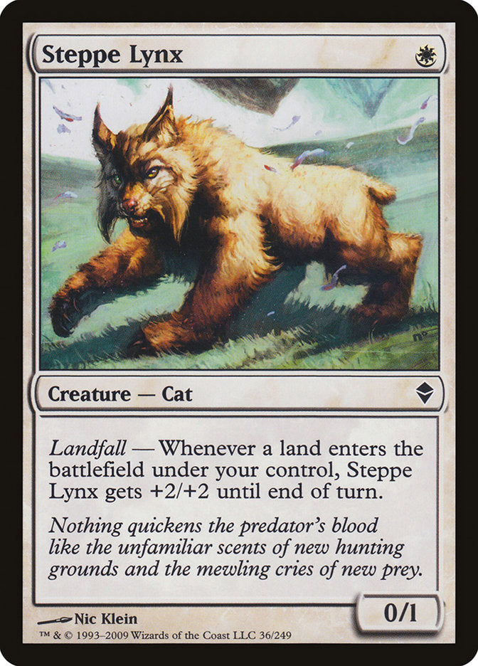 Steppe Lynx [Zendikar] | The CG Realm