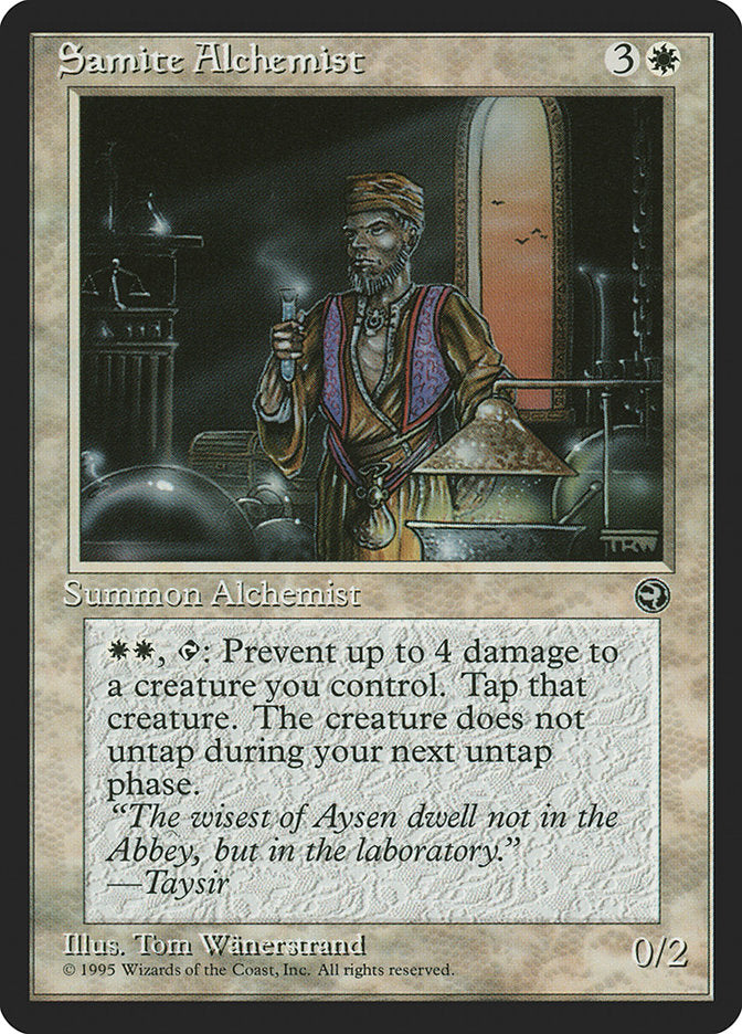 Samite Alchemist (Taysir Flavor Text) [Homelands] | The CG Realm