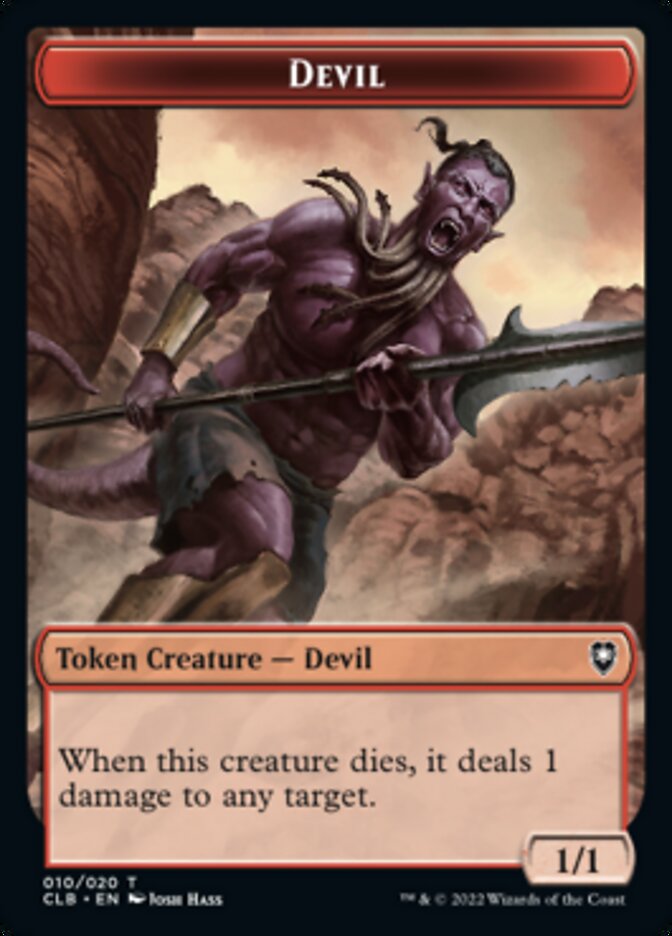 Devil Token [Commander Legends: Battle for Baldur's Gate Tokens] | The CG Realm