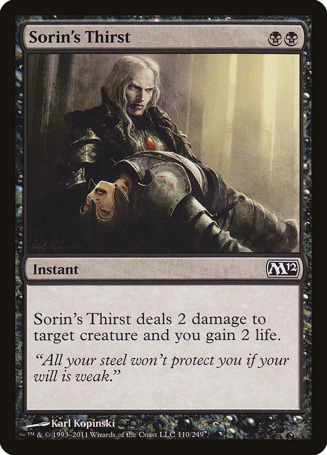 Sorin's Thirst [Magic 2012] | The CG Realm