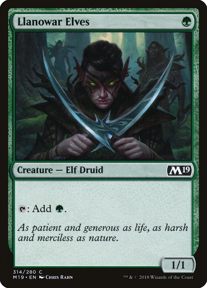 Llanowar Elves [Core Set 2019] | The CG Realm