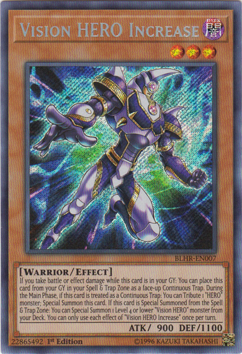 Vision Hero Increase [BLHR-EN007] Secret Rare | The CG Realm