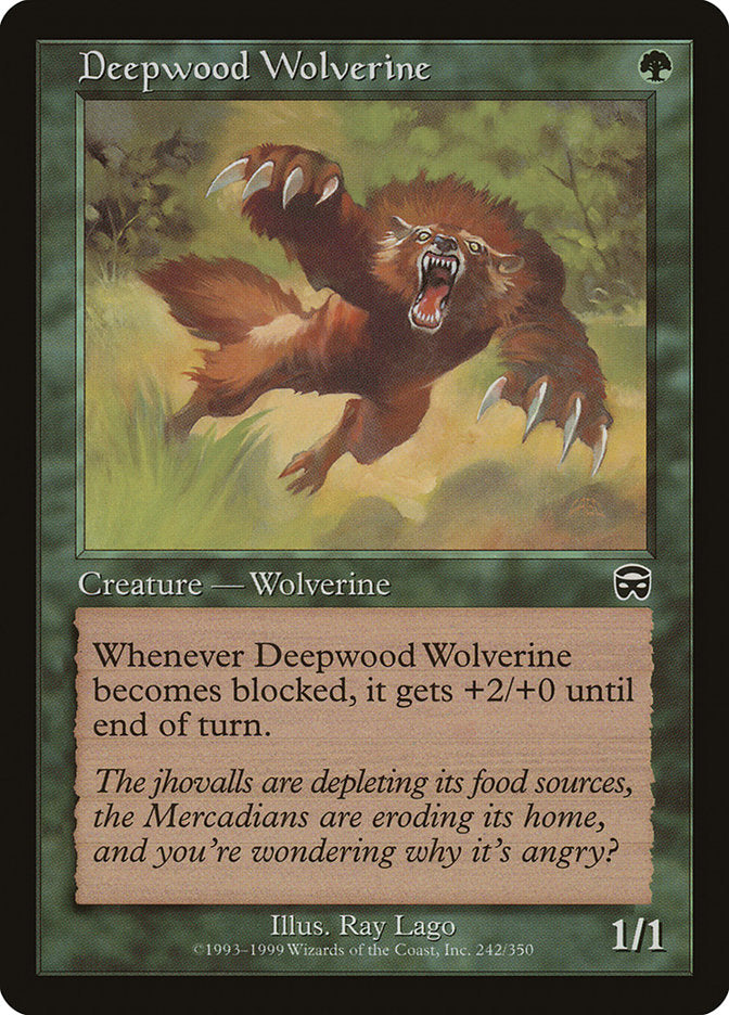 Deepwood Wolverine [Mercadian Masques] | The CG Realm
