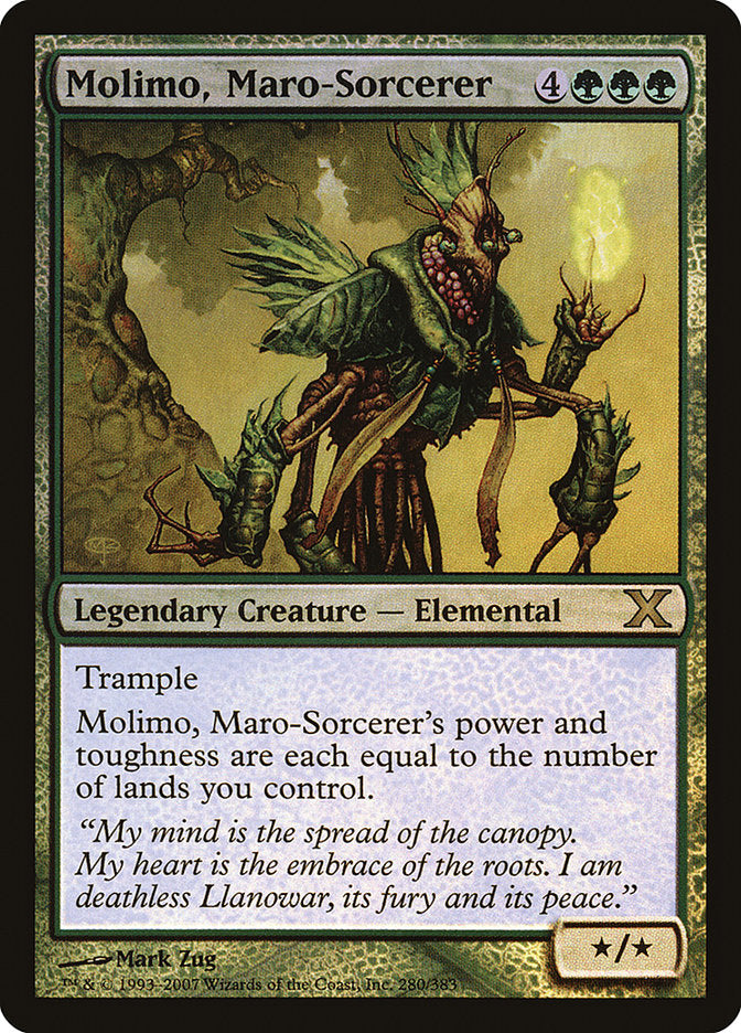Molimo, Maro-Sorcerer (Premium Foil) [Tenth Edition] | The CG Realm