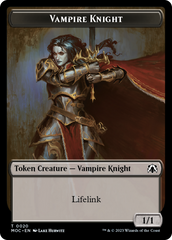 Vampire Knight // Soldier Double-Sided Token [March of the Machine Commander Tokens] | The CG Realm