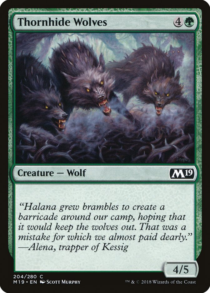 Thornhide Wolves [Core Set 2019] | The CG Realm