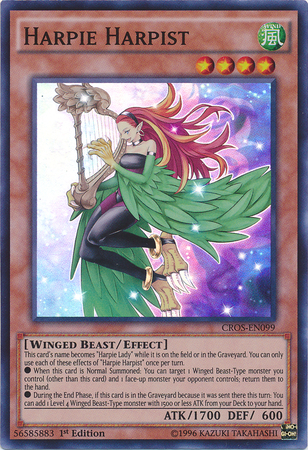 Harpie Harpist [CROS-EN099] Super Rare | The CG Realm