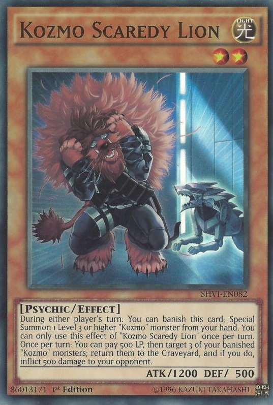 Kozmo Scaredy Lion [SHVI-EN082] Super Rare | The CG Realm