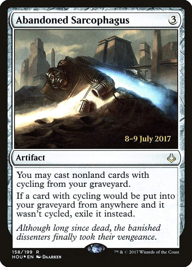 Abandoned Sarcophagus [Hour of Devastation Prerelease Promos] | The CG Realm
